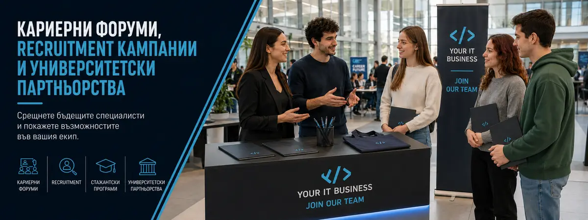 Кариерни форуми, recruitment кампании и университетски партньорства